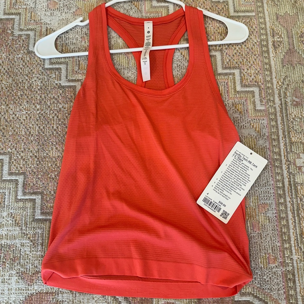 NWT Orange lulu tank